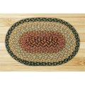Earth Rugs Burgundy-Gray-Creme Round Swatch 46-057